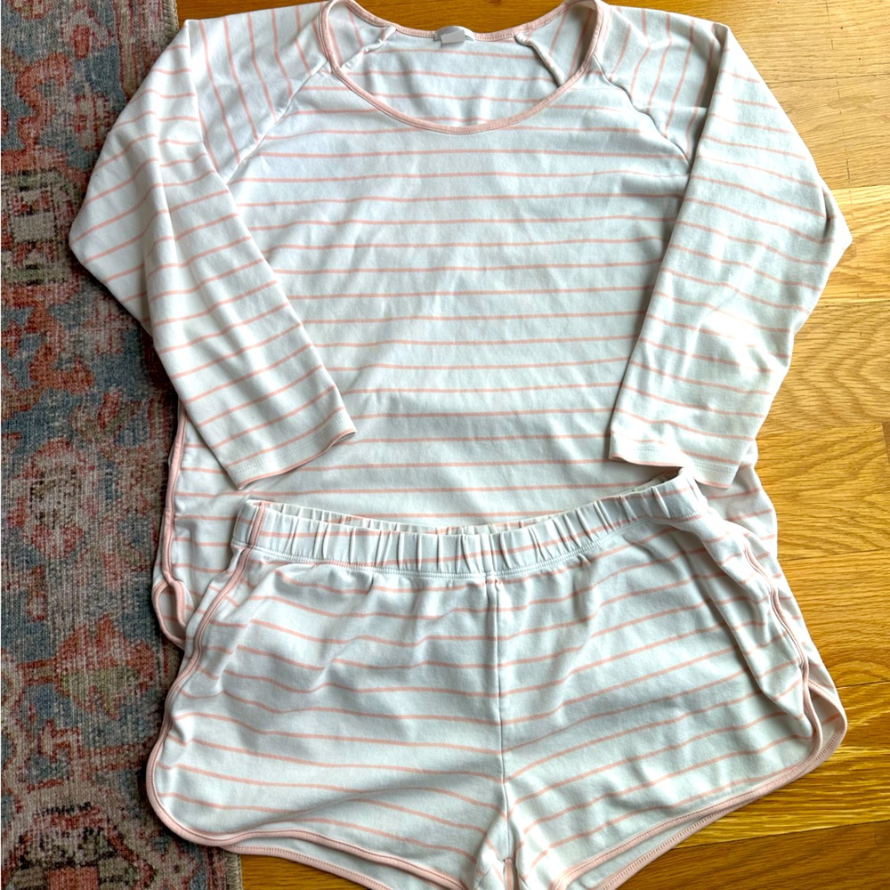 Lake pajamas Pima long shirt set - size large